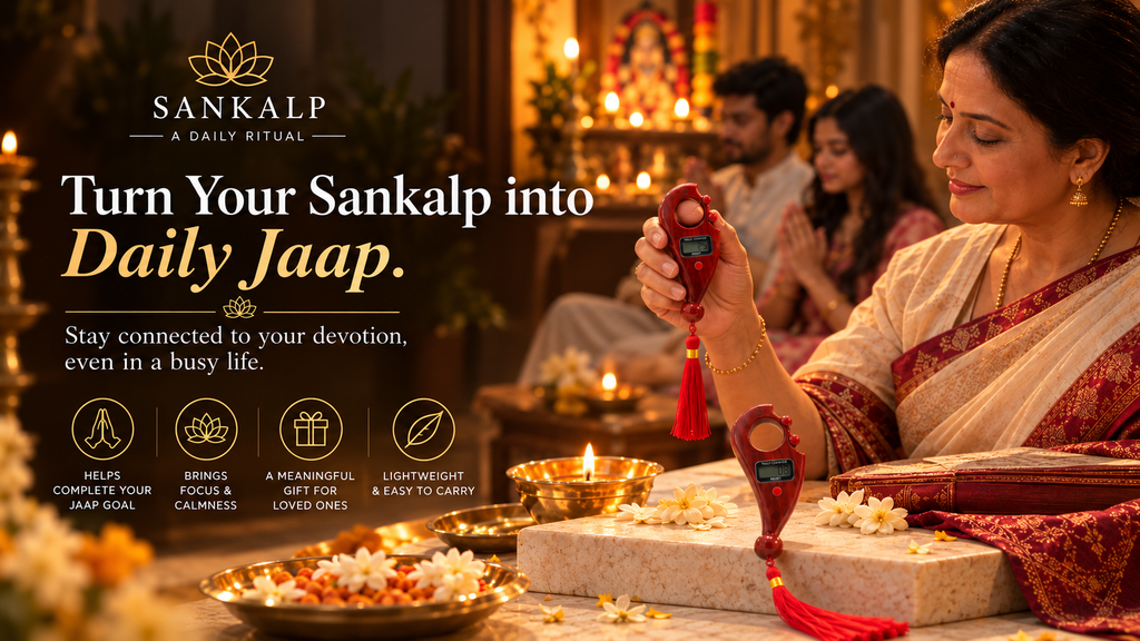 Sankalp Digital Jaap Counter With Compass – Your Daily Jaap Companion with tally display